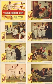 Complete Set of (8) "Jackie Robinson Story" 11 x 14 Original Lobby Cards